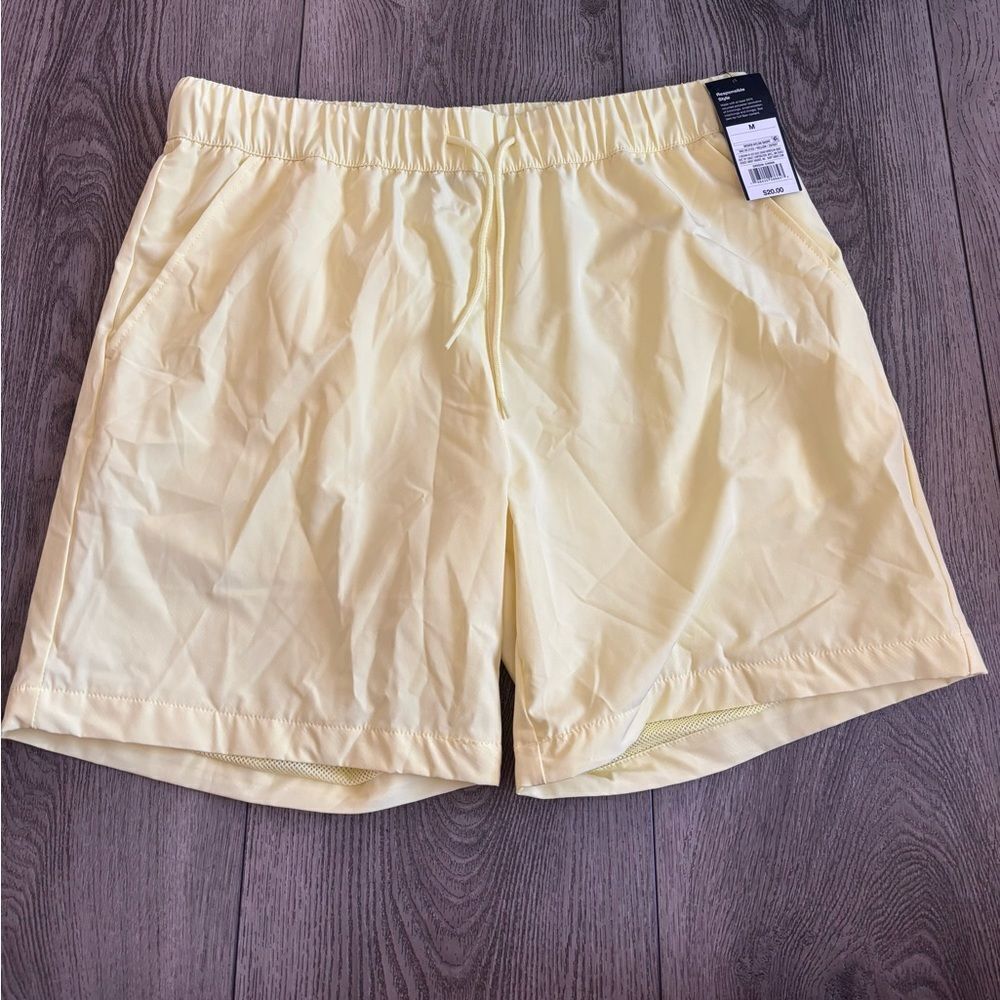 Original use Light Yellow Athletic Shorts